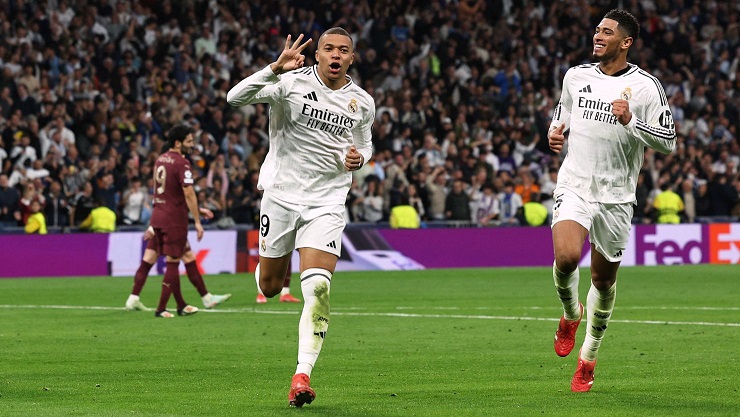 Kylian Mbappé teki ensimmäistä kertaa hattutempun Real Madridille
